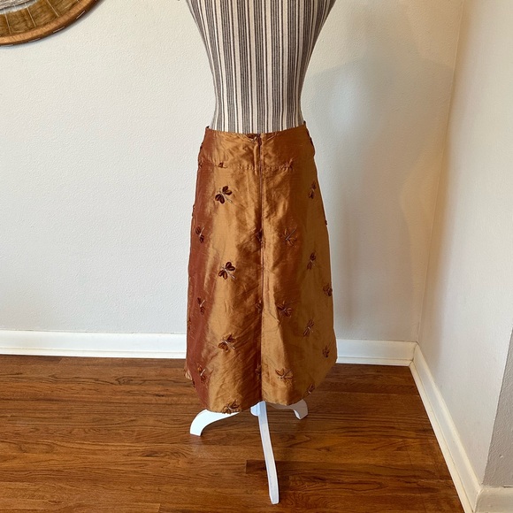 Vintage Y2K Lena Madoyeff Silk Dragonfly Skirt Woman's Small - Picture 3 of 8
